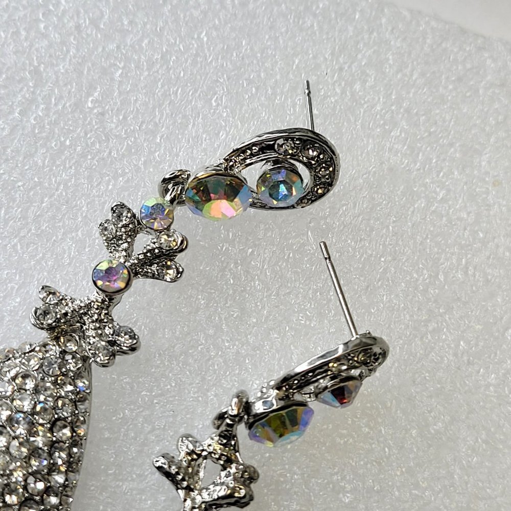 Crystal Rhinestone Earrings - Picture 8 of 13